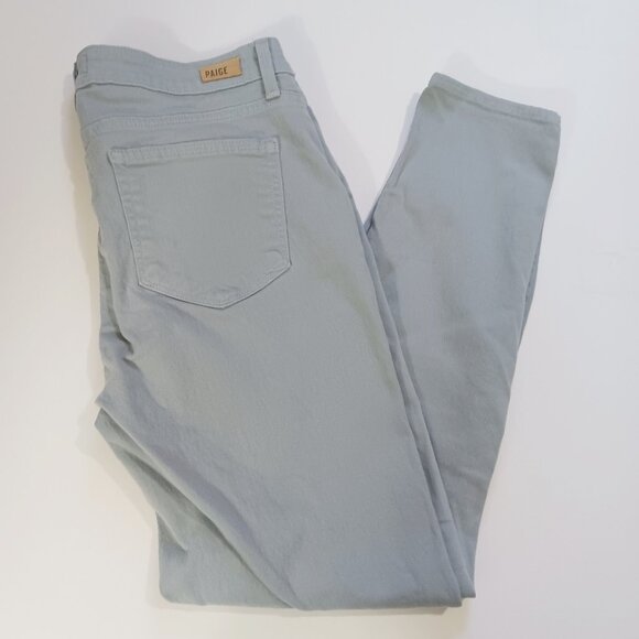 Paige Womens Verdugo Ankle Jeans Size 29 Light Gray Skinny Mid Rise Flawed - Picture 9 of 9